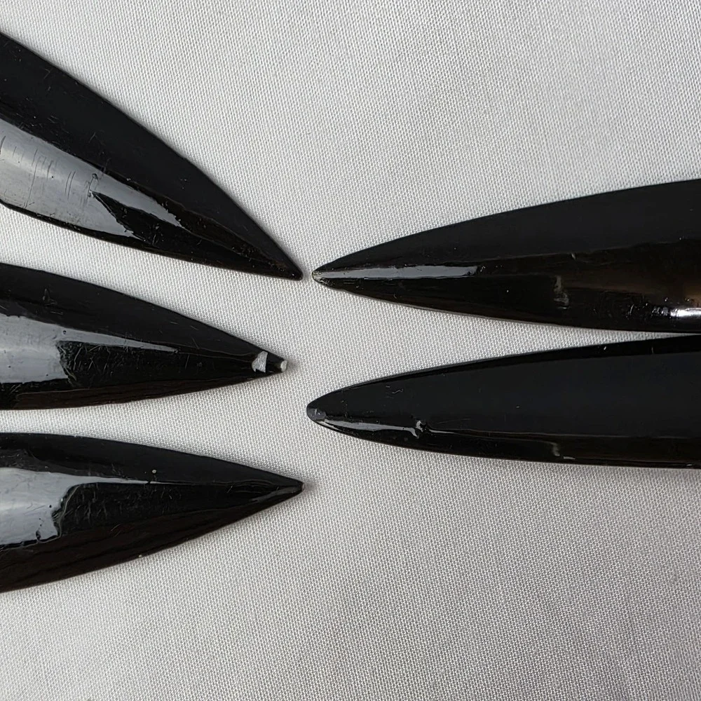5 Animal Plastic Letter Openers 3 Frogs 1 Humming Bird 1 Crane